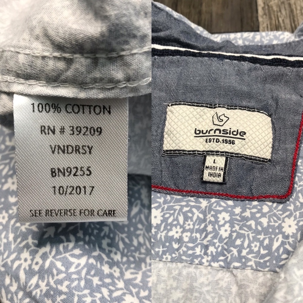Burnside Short Sleeve Button Down Shirt - Picture 2 of 7